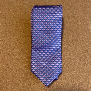 VINTAGE Jaeger Silk Lilac Duck Print Tie Made in Italy